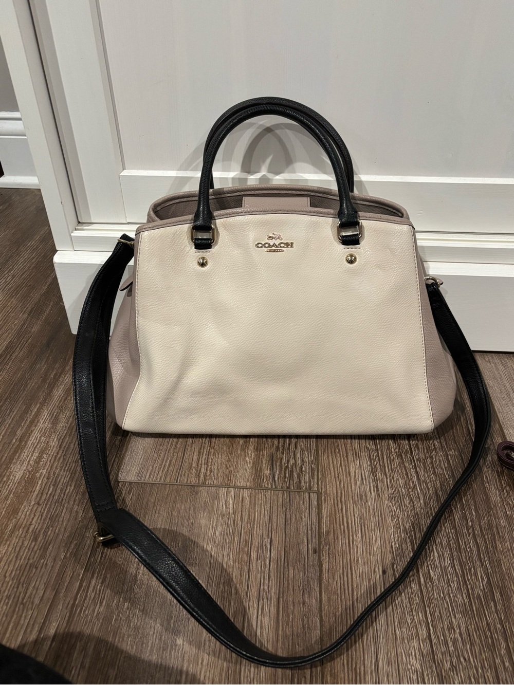Coach colorblock leather carryall handbag - Picture 5 of 9